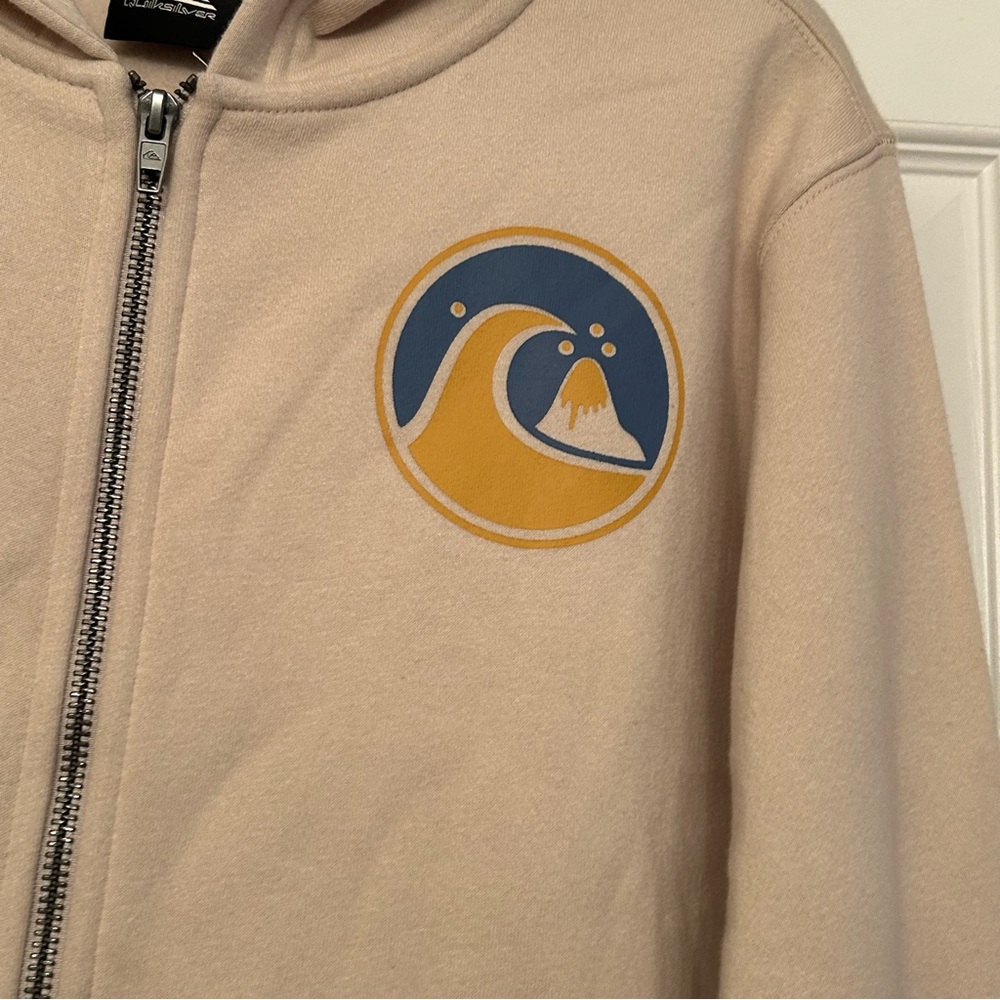 Quiksilver Over The Wave Fleece Zip-Up Hoodie Boys XL 🆕 - Picture 3 of 8